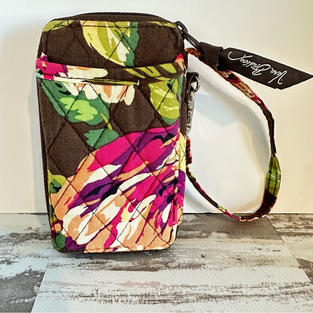 Vera Bradley wristlet wallet Brown Floral‎